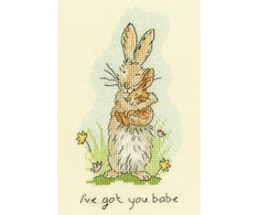 Bothy Threads Cross stitch kit "I've Got You Babe" XAJ4 12x18 cm