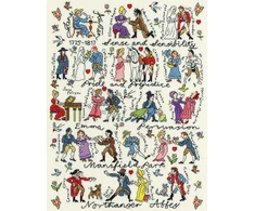 Bothy Threads Cross stitch kit "Jane Austen" XPS4 28x38 cm