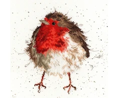 Bothy Threads Cross stitch kit "Jolly Robin" XHD5 26x26 cm