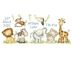 Bothy Threads Cross stitch kit "Jungle Welcome" XKG5 36x15.5 cm