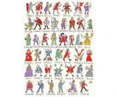 Bothy Threads Cross stitch kit "Kings and Queens" XPS1 40x52 cm