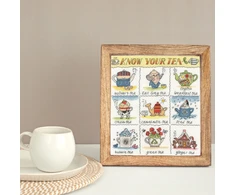 Bothy Threads Cross stitch kit "Know Your Tea" XHS16 26x29 cm