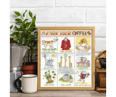 Bothy Threads Cross stitch kit "Know Your Coffee" XHS17 26x29 cm