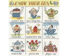 Bothy Threads Cross stitch kit "Know Your Tea" XHS16 26x29 cm
