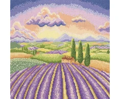 Bothy Threads Cross stitch kit "Lavender Fields" XLP26 26x26 cm