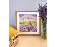Bothy Threads Cross stitch kit "Lavender Fields" XLP26 26x26 cm
