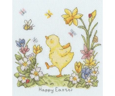 Bothy Threads Cross stitch kit "Little Chirps" XSN2 18x19 cm