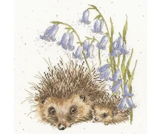 Bothy Threads Cross stitch kit "Love And Hedgehugs" XHD138 26x26 cm