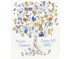 Bothy Threads Cross stitch kit "Love Baby Boy" XKA8 22x28 cm