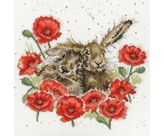Bothy Threads Cross stitch kit "Love Is In The Hare" XHD61 26x26 cm