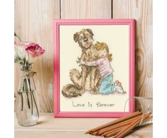 Bothy Threads Cross stitch kit "Love is forever" XAJ27 14x17 cm