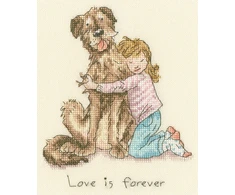 Bothy Threads Cross stitch kit "Love is forever" XAJ27 14x17 cm
