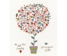Bothy Threads Cross stitch kit "Love Vows" XKA16 24x28 cm