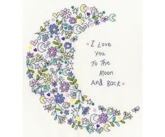 Bothy Threads Cross stitch kit "Love You To The Moon" XKA22 21x24 cm
