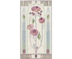 Bothy Threads Cross stitch kit "Mackintosh - Oriental Rose" DWMKP5 28x15 cm