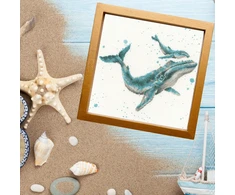 Bothy Threads Cross stitch kit "Marine Mėlyna" XHD113 26x26 cm