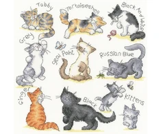 Bothy Threads Cross stitch kit "Meow!" XKG15 26x26 cm