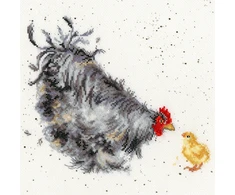 Bothy Threads Cross stitch kit "Mother Hen" XHD50 26x26 cm