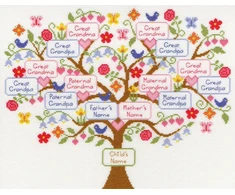 Bothy Threads Cross stitch kit "My Family Tree" XBD1 38x30 cm