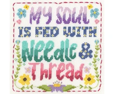Bothy Threads Cross stitch kit "Needle And Thread" XBD21 18x18 cm