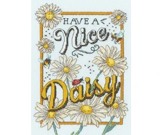 Bothy Threads Cross stitch kit "Nice Daisy" XAS1 17x23 cm