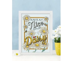 Bothy Threads Cross stitch kit "Nice Daisy" XAS1 17x23 cm