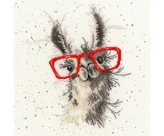 Bothy Threads Cross stitch kit "No Cause For A-llama" XHD40 26x26 cm