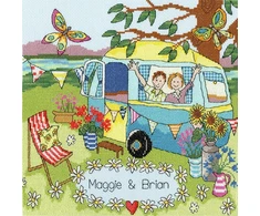 Bothy Threads Cross stitch kit "Our Caravan" XJR36 26x26 cm