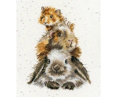 Bothy Threads Cross stitch kit "Piggy In The Middle" XHD65 26x30 cm