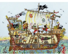 Bothy Threads Cross stitch kit "Pirate Ship" XCT7 26x35 cm