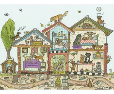 Bothy Threads Cross stitch kit "Pooch Palace" XCT41 35x26 cm