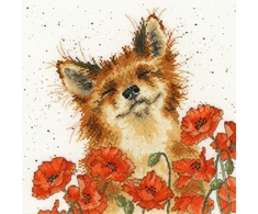 Bothy Threads Cross stitch kit "Poppy Field" XHD33 26x26 cm