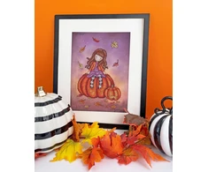 Bothy Threads Cross stitch kit "Pumpkin Perch" XG50 22x30.5 cm