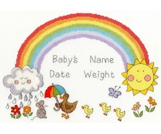 Bothy Threads Cross stitch kit "Rainbow Baby" XNB7 33x23 cm