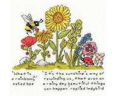 Bothy Threads Cross stitch kit "Rainbow Shine" XETE8 12x12 cm