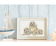 Bothy Threads Cross stitch kit "Seal Of Approval" XHD131 30x20 cm