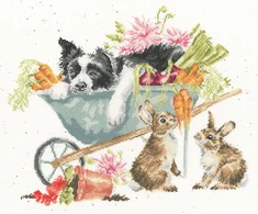 Bothy Threads Cross stitch kit "Sleeping On The Job" XHD134 34x28 cm