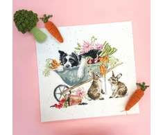 Bothy Threads Cross stitch kit "Sleeping On The Job" XHD134 34x28 cm