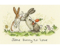 Bothy Threads Cross stitch kit "Some Bunny To Love" XAJ3 12x18 cm