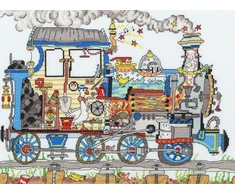 Bothy Threads Cross stitch kit "Steam Train" XCT24 36x26 cm