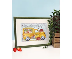 Bothy Threads Cross stitch kit "Strawberry Fields" XKTB25 28x20 cm