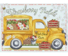 Bothy Threads Cross stitch kit "Strawberry Fields" XKTB25 28x20 cm