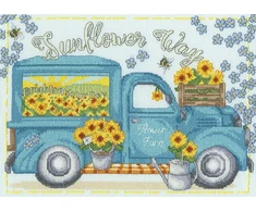 Bothy Threads Cross stitch kit "Sunflower Way" XKTB26 28x20 cm
