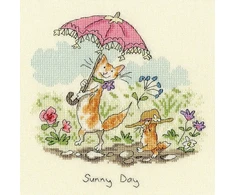 Bothy Threads Cross stitch kit "Sunny Day" XAJ7 20x20 cm