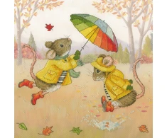 Bothy Threads Cross stitch kit "Sunshine And Showers" XSS33 26x26 cm