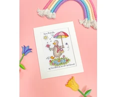 Bothy Threads Cross stitch kit "Sunshine And Rainbows" XCD1 13x18 cm
