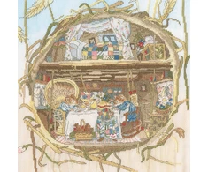 Bothy Threads Cross stitch kit "Tea With The Harvest Mice" XBH1 29x29 cm