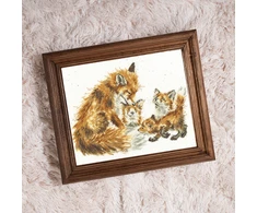 Bothy Threads Cross stitch kit "The Bedtime Kiss" XHD112 33x25 cm