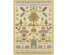 Bothy Threads Cross stitch kit "The Birthday Sampler" XS14 24x34 cm
