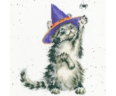 Bothy Threads Cross stitch kit "The Witch's Cat" XHD105 26x26 cm